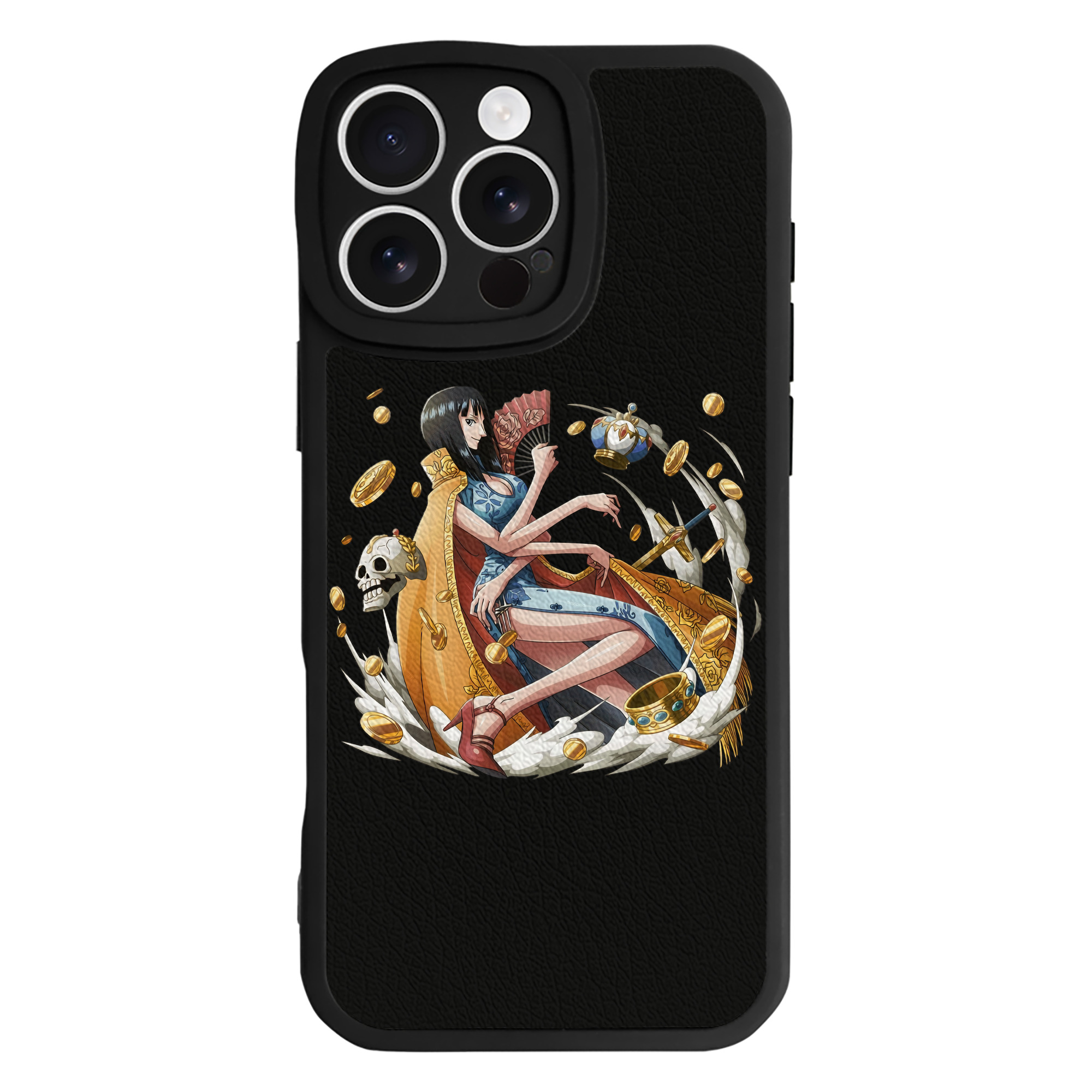 （画像用） ワンピース ニコ・ロビン ONE PIECE Nico Robin 【iPhone 16シリーズ対応】シリコンスマホケース（レザー調） 材質：シリコン